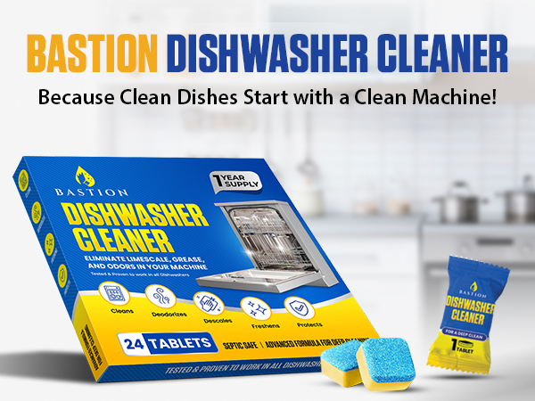 Bastion Dishwasher Cleaner Tablets