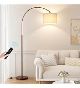 Ambimall Dimmable Arc Floor Lamp with Remote, Color Temperatures and Brightness Adjustable, Arche...
