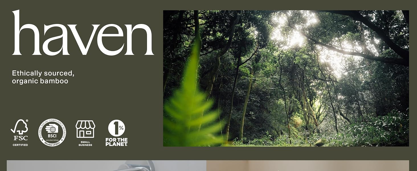 Ethically sourced, organic bamboo