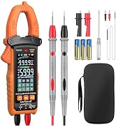 Proster Digital Clamp Meter - 600A DC AC Current 600V AC DC Voltage NCV Continuity Capacitance Re...
