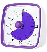 Yunbaoit Visual Timer with Night Light, 60-Minute Countdown Timer for Kids and Adults, Silent Cla...