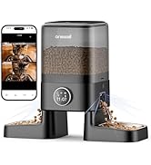 oneisall Automatic Cat Feeder with Camera for 2 Cats, 1080P HD Night Vision, 20 Cups/5L Cat Feede...