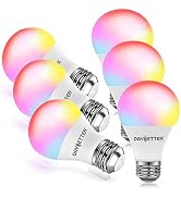 DAYBETTER Smart Light Bulbs, RGBCW Wi-Fi Color Changing Led Bulbs Compatible with Alexa & Google ...