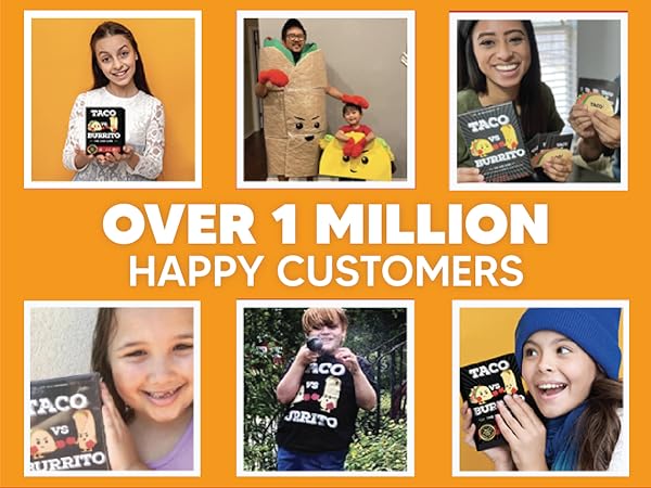 Millions of happy Families love Taco vs Burrito