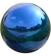 Nerien 6 Inch Gazing Ball, Stainless Steel Garden Mirror Globe, Polished Ornament Sphere, Hollow ...