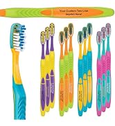 Personalized SmileGoods Y321 Child Toothbrush, 32 Tuft, Soft Bristle, 144 Individually Packaged P...