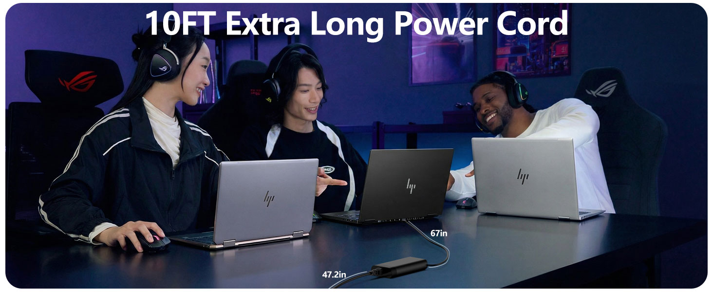 10FT Extra Long Power Cord