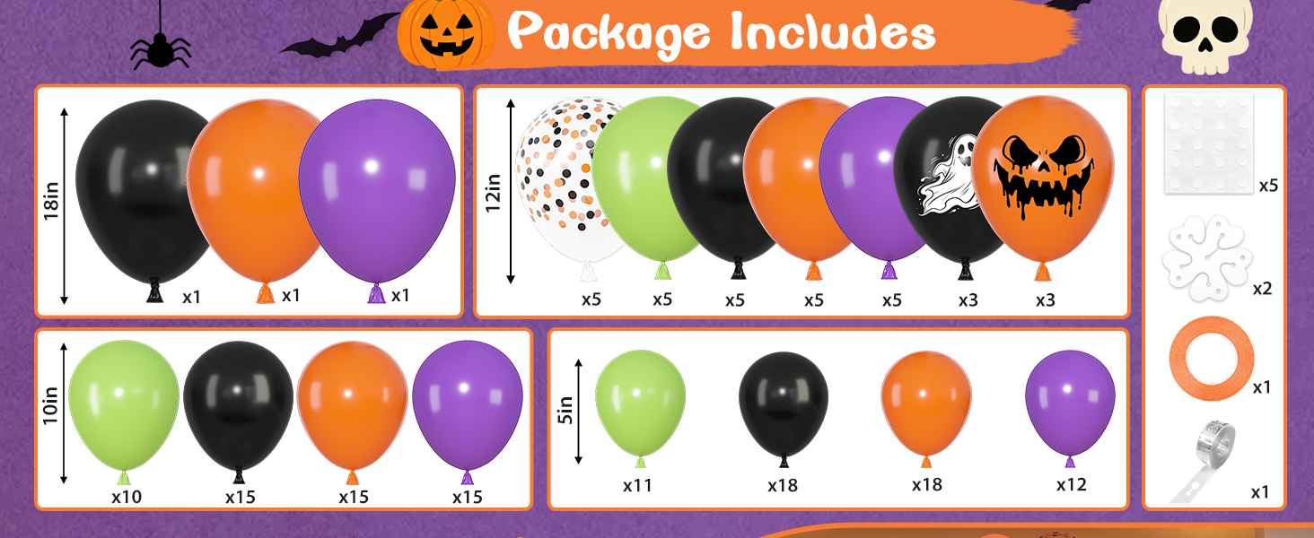 halloween balloon arch kit