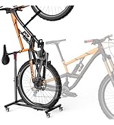 Housolution Vertical Bike Stand with Wheels up to 29", Adjustable Height, No Drilling holds up to...