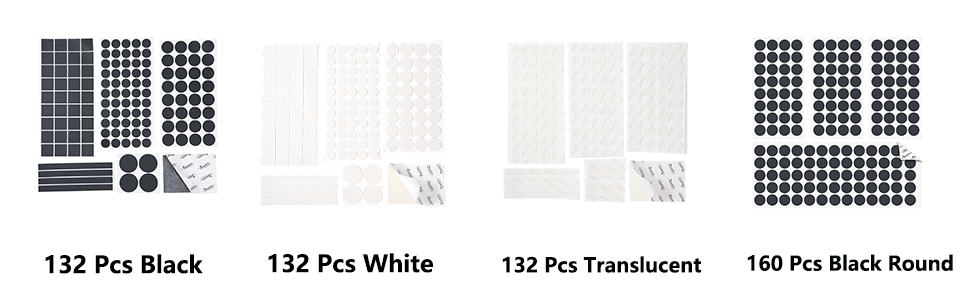 A+4M 132pcs silicone non slip pads