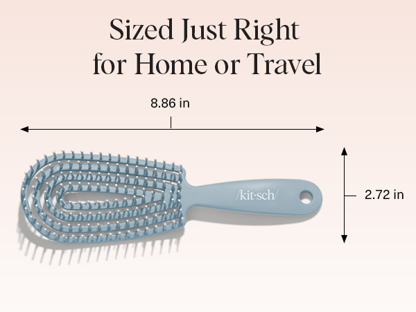 Flexible Hair Brush for Women and Men Adults & Kids Ulta-Smooth Bristles for Wet or Dry Strands