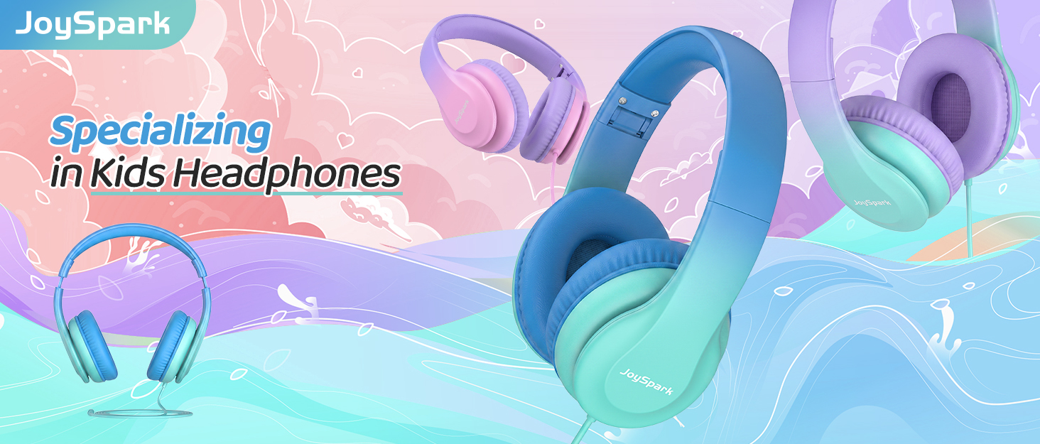 kids headphones wired toddler headsets for school