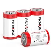PKNOVA D Batteries 4 Pack, 1.5v LR20 D Cell Batteries, Long-Lasting Alkaline Size D Batteries for...