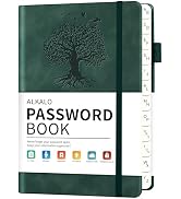 Password Book with Alphabetical Tabs, 4.5"x5.9"Small Pocket Password Keeper Book, 160 Pages/100GS...