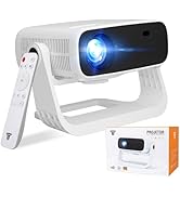 Wielio 2026 Smart Projector Android TV with WiFi 6 and Bluetooth 5.0 Built in 1000+ Apps 240 ANSI...
