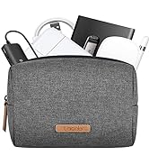 Lacdo Electronics Organizer Travel Cable Electronics Accessories Storage Bag Pouch Soft Carrying ...