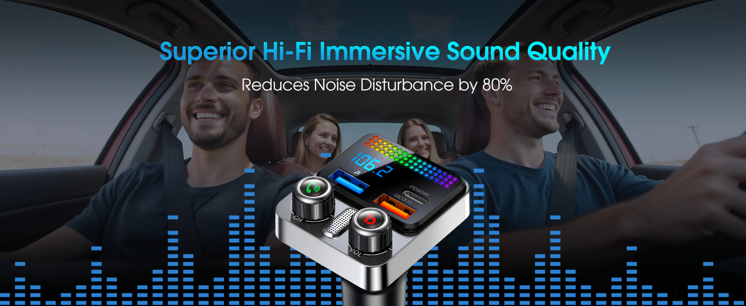 Bluetooth 5.4 Car Adapter