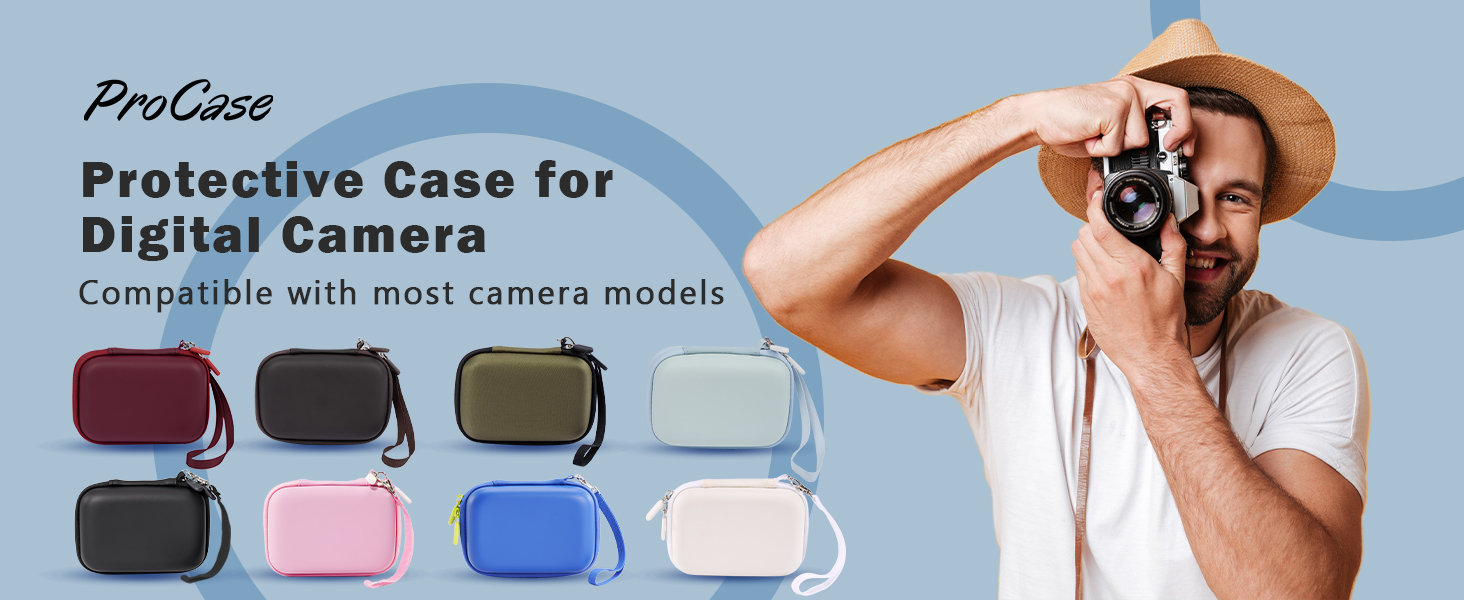 ProCase Hard Shell Digital Camera Case for Canon G7X Mark III Mark II, Sony Cybershot