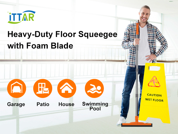 long handle floor squeegee saves your kness and back