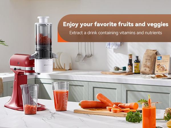 cold press juicer attachment for kitchenaid