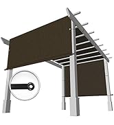 Windscreen4less 8’ x 12’ Universal Replacement Shade Cover Canopy for Pergola Patio Porch Privacy...
