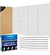 BSHEAD 6 Pack Large 2-Layer Fold Soundproof Wall Panels, 24 x 12 x 0.43 in Sound Proof Foam Panel...