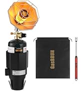 GasBRUH Golf Cart Heater with Cup Holder-Control Valve,6200BTU Portable Outdoor Propane Heater wi...