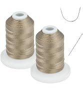 UV Resistant - Simthread 100% Polyester Bonded Thread Tex 69 (12wt) - 250 Yards x 2 Spools NP-Steel