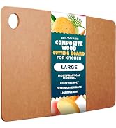Wood Cutting Board for Kitchen, Dishwasher Safe Composite Cutting Boards | Large Wooden Cutting B...