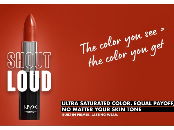 nyx shout loud satin lipstick full coverage lipstick