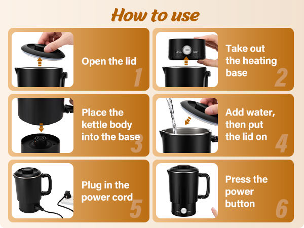 Travel Foldable Electric Kettle