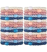Hair Ties for Girls Women, Funtopia 30 Pcs Elastics Hair Bands Ponytail Holders for Thick Hair, N...