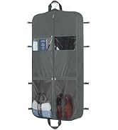 Zilink Trifold Garment Bags for Travel Hanging Suit Bags for Men Coat Bags for Storage with Adjus...