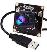 ELP 4K USB Camera with Dual Microphone for Computer and Raspberry Pi Mini UVC USB2.0 PC Camera IM...