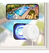 4MP 2K Window Security Camera, 5G & 2.4GHz WiFi Indoor Camera Wireless, Blacklight Color Night Vi...