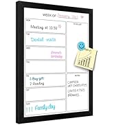 Aitakatta Weekly Dry Erase Whiteboard Calendar, 15.7"x11.8" Magnetic Surface Memo Board, Minimal ...