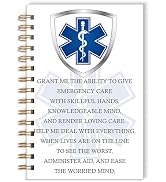 Wxiben Emergency Medical Technician Gifts - EMT Spiral Notebook Journal Emergency Medical Inspira...