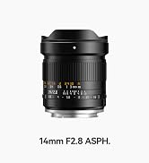 TTARTISAN 14mm f/2.8 ASPH for E-Mount, Manual Focus Full Frame 14mm f/2.8 Ultra Wide Angle Lens f...