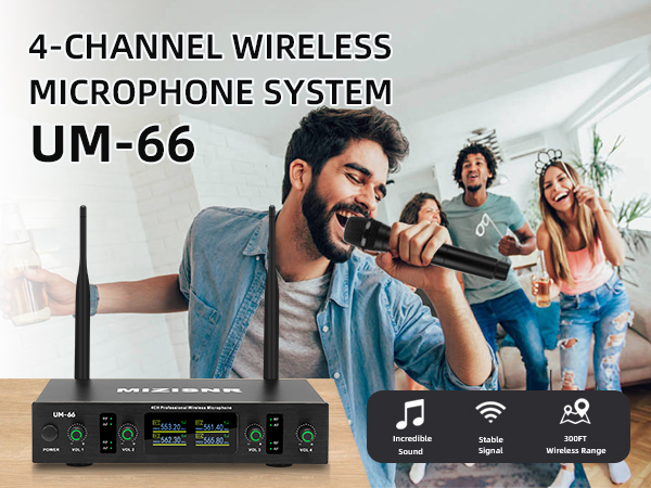 DUAL CHANNELSWIRELESS MICROPHONE SYSTEM