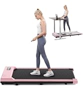 THAILE Walking Pad Treadmill Under Desk, Treadmills for Home Portable Mini Treadmill with Remote ...