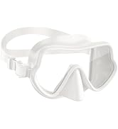 WSTOO Frameless Swim Goggles with Nose Cover for Adults, Panoramic Anti-Glare & Anti-Fog Tempered...