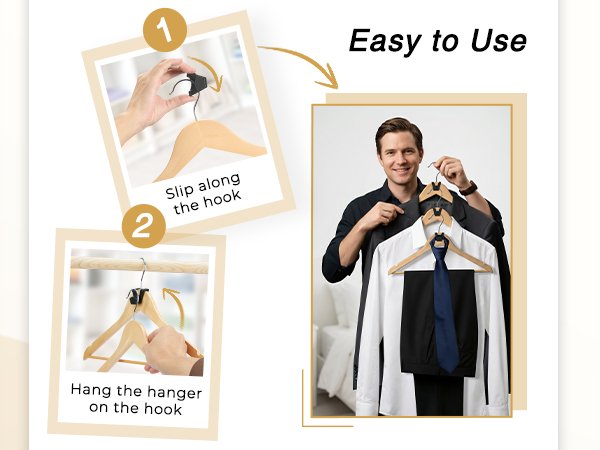 closet space savers: The stackable hanger saves closet space efficiently