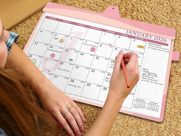 leather calendar