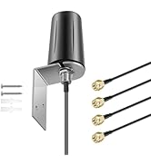 4x4 MIMO Omnidirectional Low Profile Wide-Band 4G LTE 5G External Antenna for Boosts Performance ...
