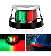 Nilight Marine Boat Navigation Light 24LED Red Green LED Port Starboard Signals Lights 12V Waterp...