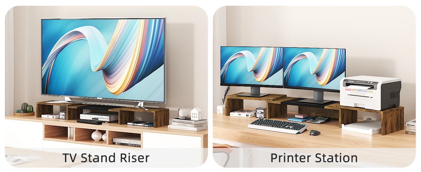 WESTREE Triple Dual Monitor Stand Riser