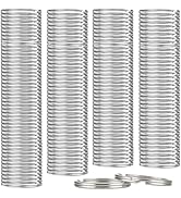 2000PCS Key Rings Bulk, 1 Inch (25mm) Split Metal Alloy Keychain Rings for Crafts, DIY, Daily Use
