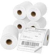 FungLam 6 Rolls 4"x6" Thermal Shipping Labels, 250 Labels/6 Roll, 1" Core, Perforated, Address Ma...