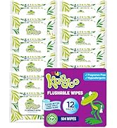 Flushable Wipes for Baby and Kids by Kandoo, Sensitve and Unscented Formula, Hypoallergenic Potty...
