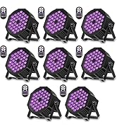 36LED Black Lights, U`King 72W UV Stage Lights Blacklight with Glow in The Dark Party Supplies by...